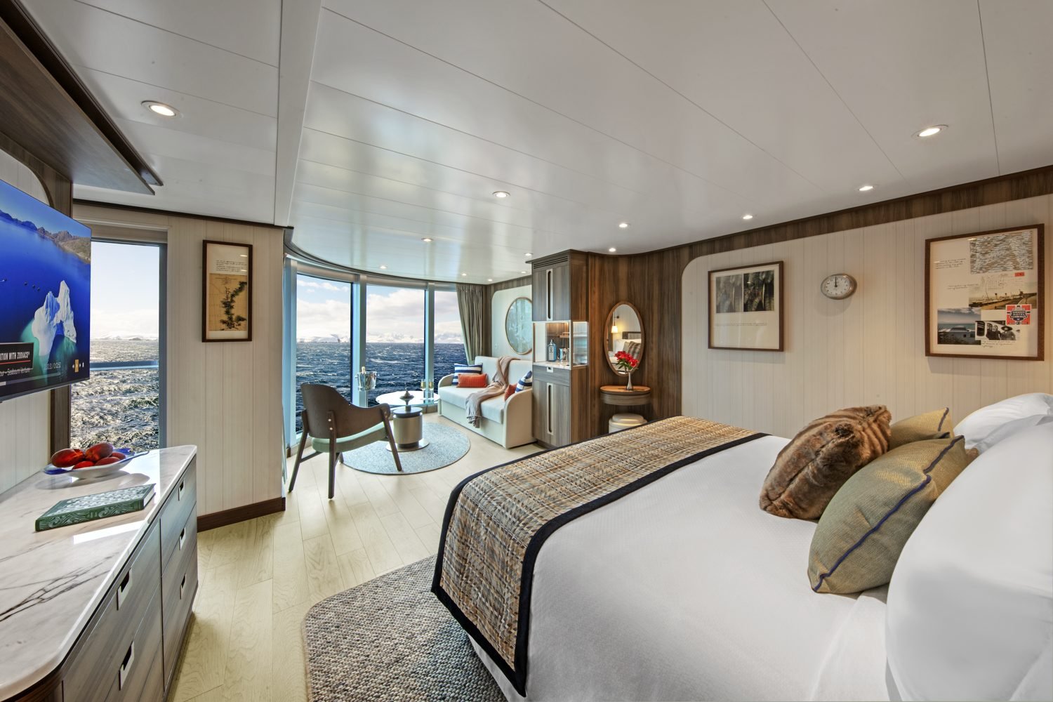 Seabourn Venture Panorama Suite — military luxury cruises for veterans