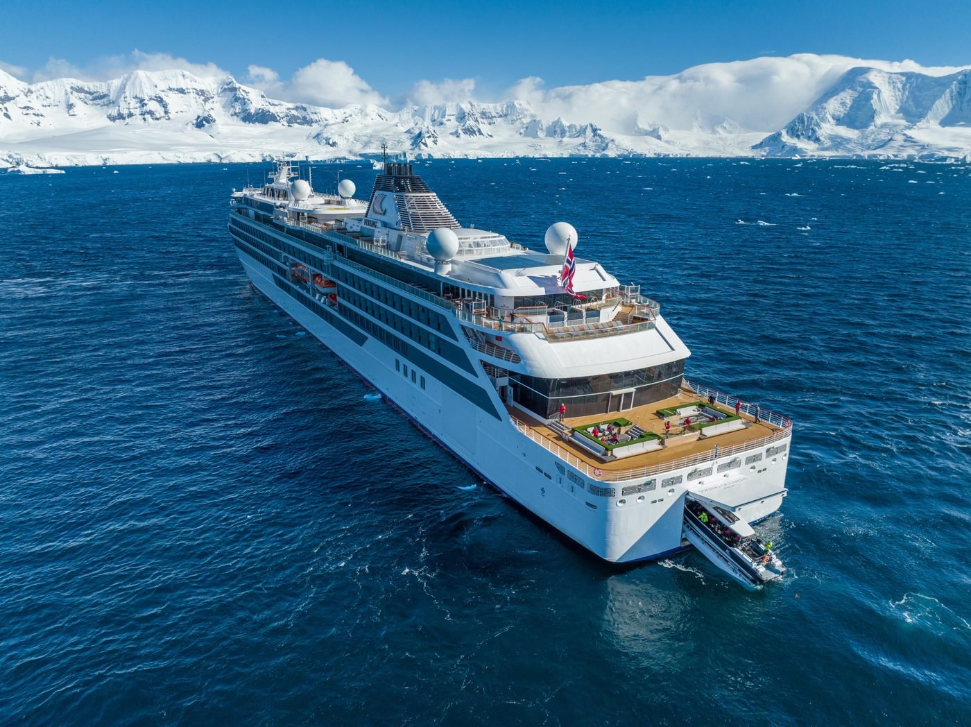Viking Octantis expedition ship in Antarctica